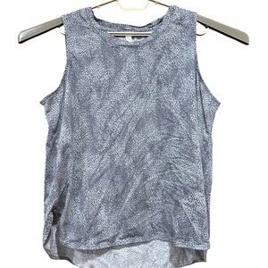 Stylus Womens Tunic Tank Top Plus Size 1X Gray Sleeveless Casual Cotton Modal